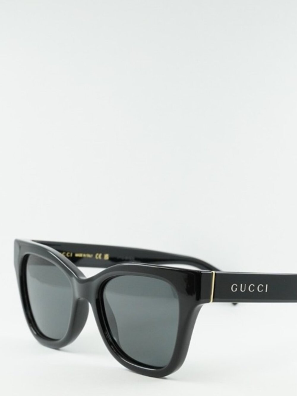 Gucci GG1133S 001 Women Sunglasses Black Cat Eye Frame, Grey Lenses